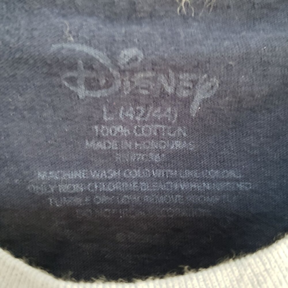 Disney Mickey Mouse T-Shirt Blue 100% Cotton Short Sleeve Size L - Picture 3 of 4